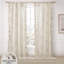 Rideau à volants Adele, 210 g/m², 95 % polyester, 5 % lin, avec passe-tringle.-137152557