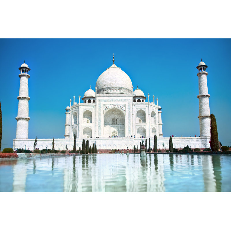 World Wonder Taj Mahal In Soft Daily Light - Wrapped Canvas Print, 81cm H x 122cm W x 3.8cm D