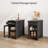 End Table With Storage And Charging Station Set Of 2-114543756