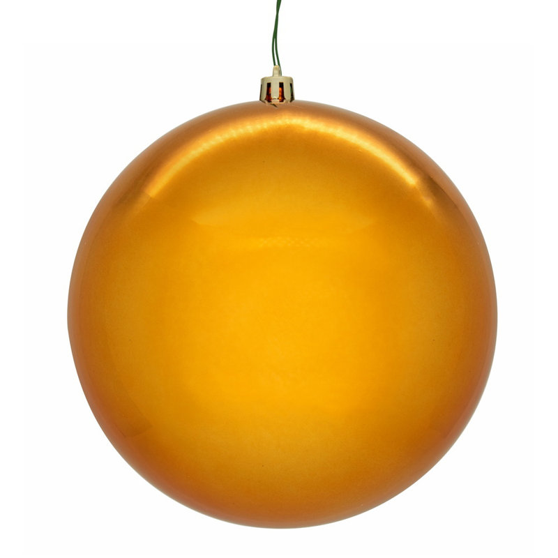  Perle 10 pi sans soudure UV lustrée orange brillant. Comprend un ornement.
