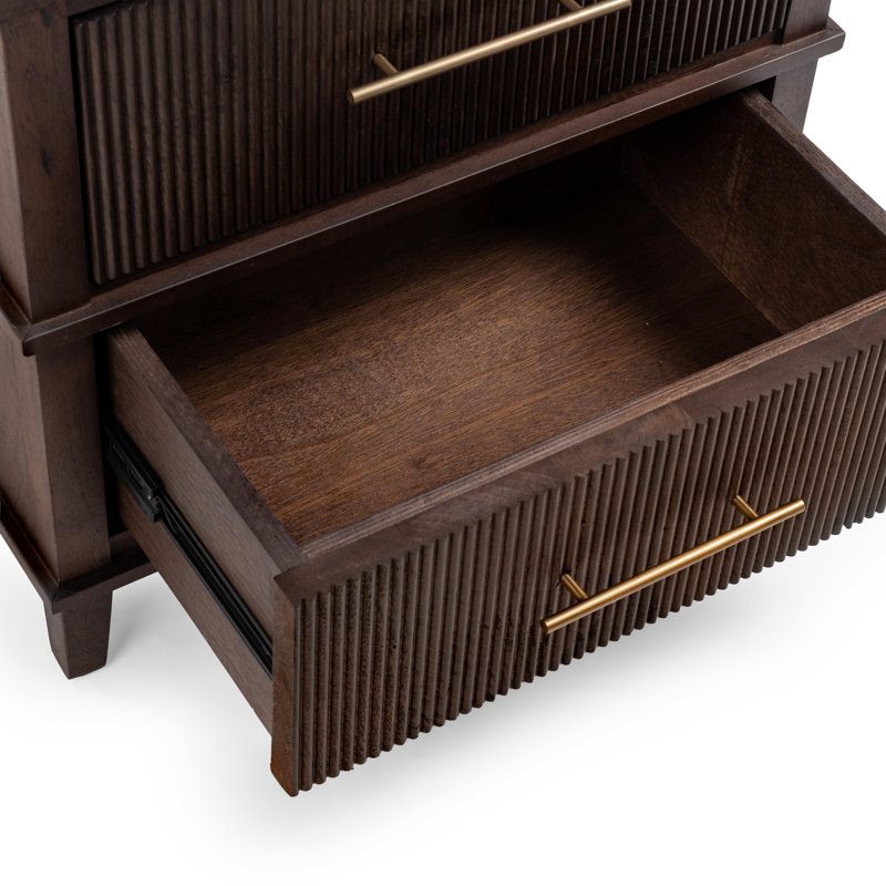 Westlake 2-drawer Mango Wood Nightstand