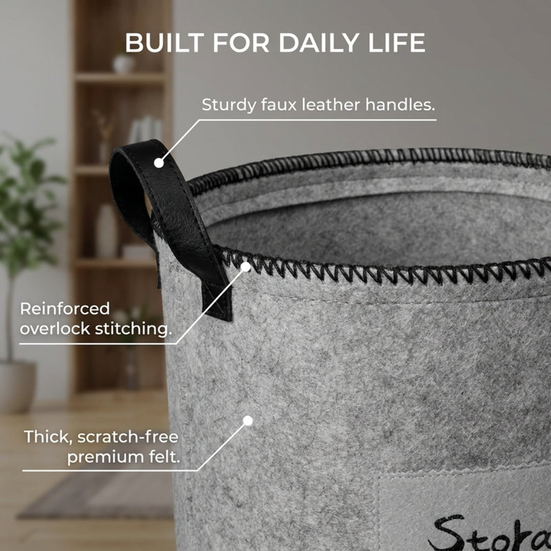 Chessman Fabric Laundry Hamper with Handles