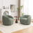 Upholstered Swivel Barrel Chair-1154610477