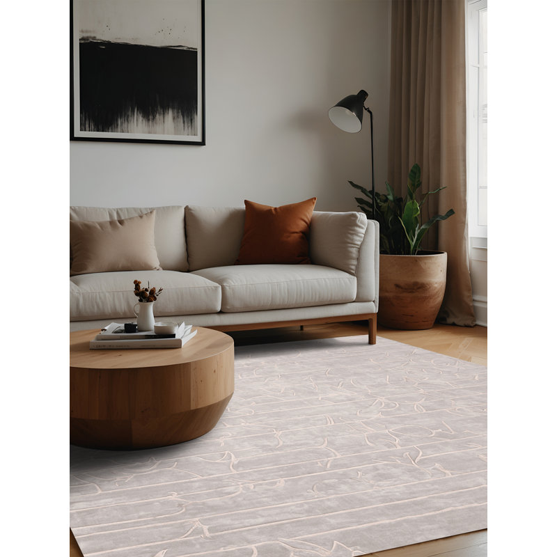 Tapis gris lavable à la machine, Carré 8 pi