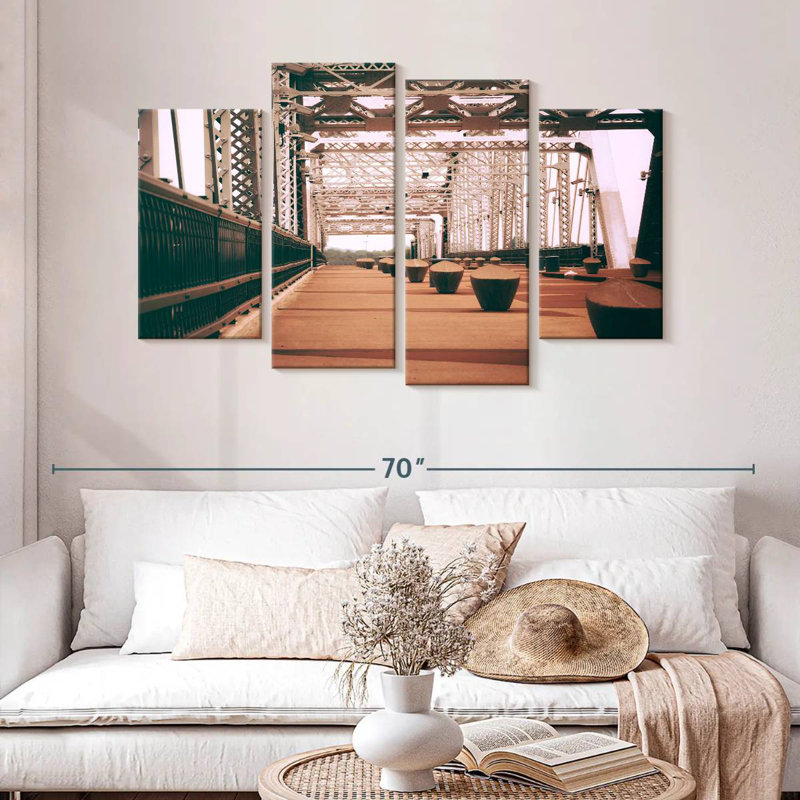 Lilie Nashville Cumberland Bridge, H 32 po x l 52 po
