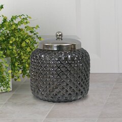 Dwellza Silver Mosaic Bathroom Tumbler Holder (3 inch x 3 inch x 4.5 inch) - Decorative Rinse Cup for Water- Durable Resin Design- Best Tumblers for