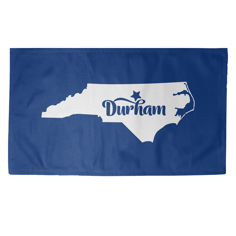 Tapis de sport blue area North Carolina, Rectangle 5 pi x 7 pi