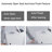 Elongated Smart Toilet With Elongated Heated Bidet Seat, Intelligent Toilet With Bidet Built-In, Feet Sensor,Auto Open/Close Seat, Off Seating AUTO Flush, Night Light, Warm Water & Dryer,White
