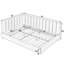 Lit double confortable avec base stable et revêtement en velours noir pour la structure du salon de la chambre