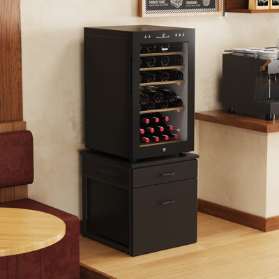 Mini Fridge Stand With Storage, and Movable Drawers