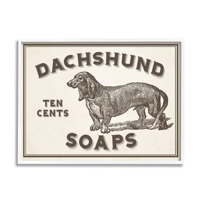 « teckel soap », art textuel sur enseigne