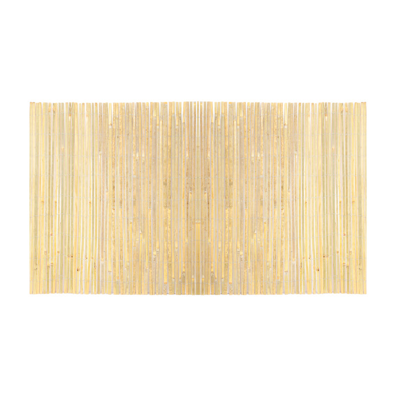 Clôture en lattes de bambou naturel, H 6 pi x L 16 pi