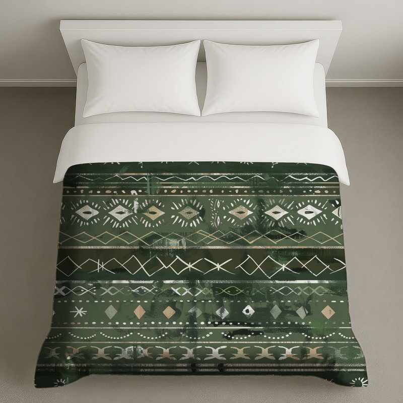 Housses de couette à motifs géométriques tribaux, Lit simple