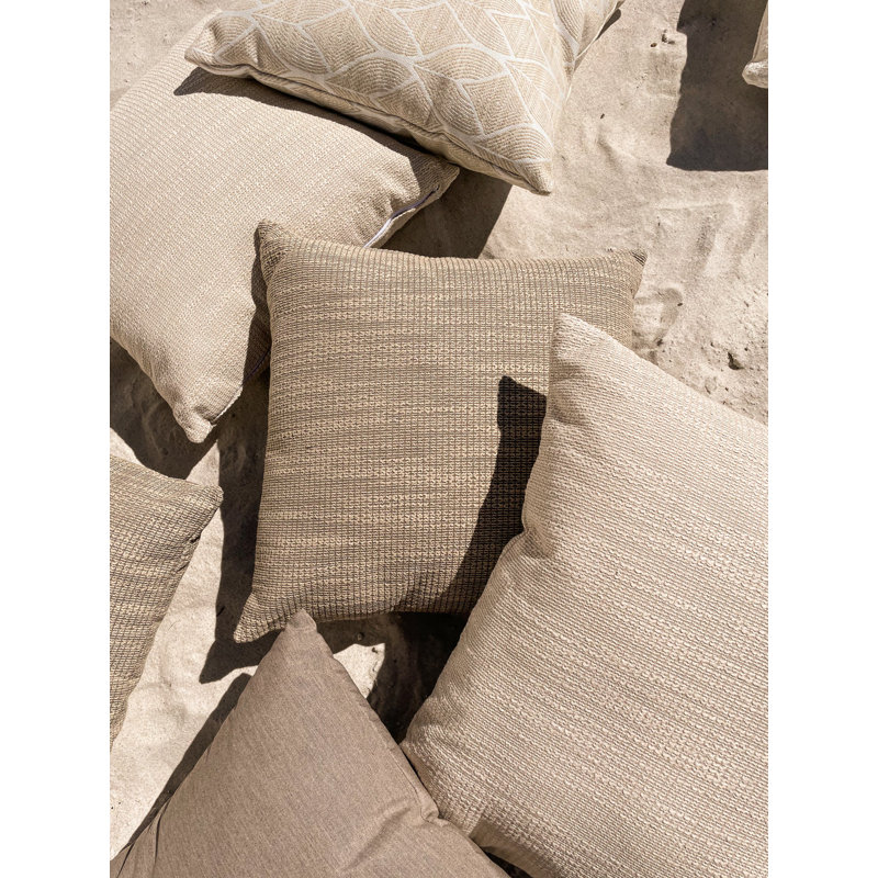 Indoor/Outdoor Pillow Cover & Insert, 24" x 24", Mocha
