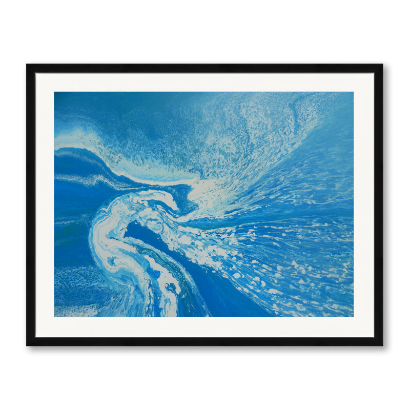 Sea Serpent Print by Will Birdwell, Black Framed Paper, 25.25" H x 31.25" W