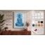 Buddha in Blue Light Minimalist - Wrapped Canvas-283819375-283819381