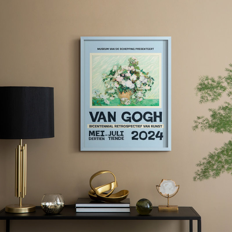 "Van Gogh, exposition d'affiches IV", Bleu, H 30 po x l 24 po