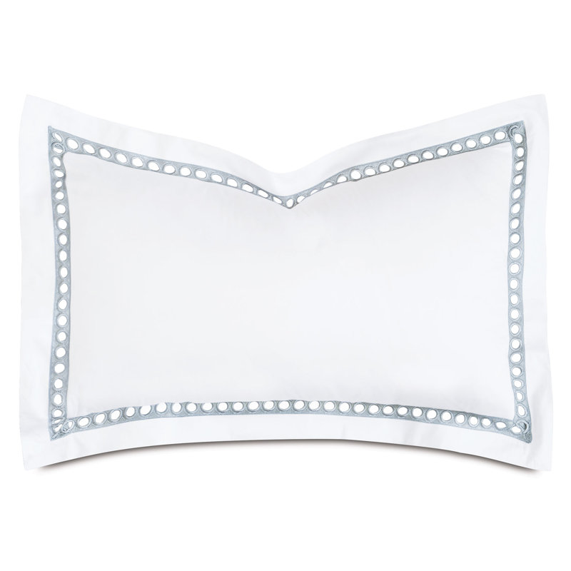 Taie décorative en dentelle Celine, Très grand, Blanc / argent
