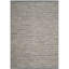 Tapis ivoire / gris foncé en coton tissé à plat à la main Alphy-379597189