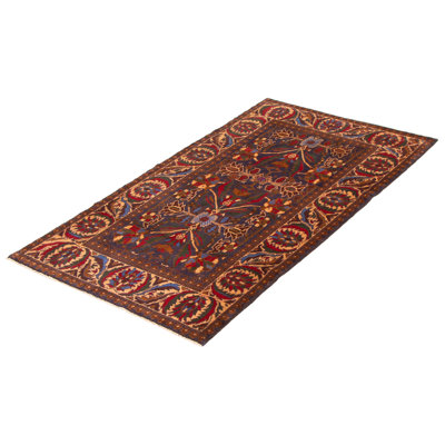 Tapis bleu marine foncé Dequita 3 pi 8 po x 6 pi 10 po