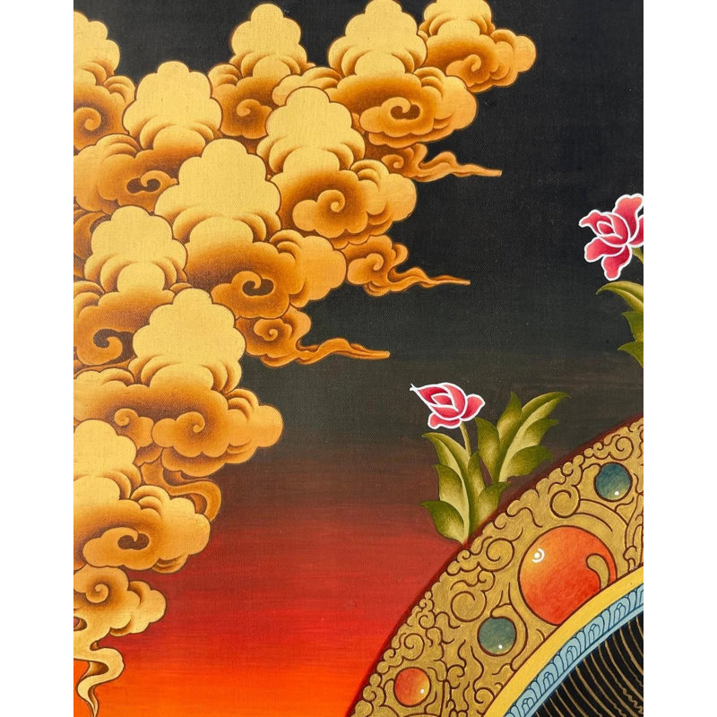 Bouddha Shakyamuni Thangka (Thangka sans brocart)