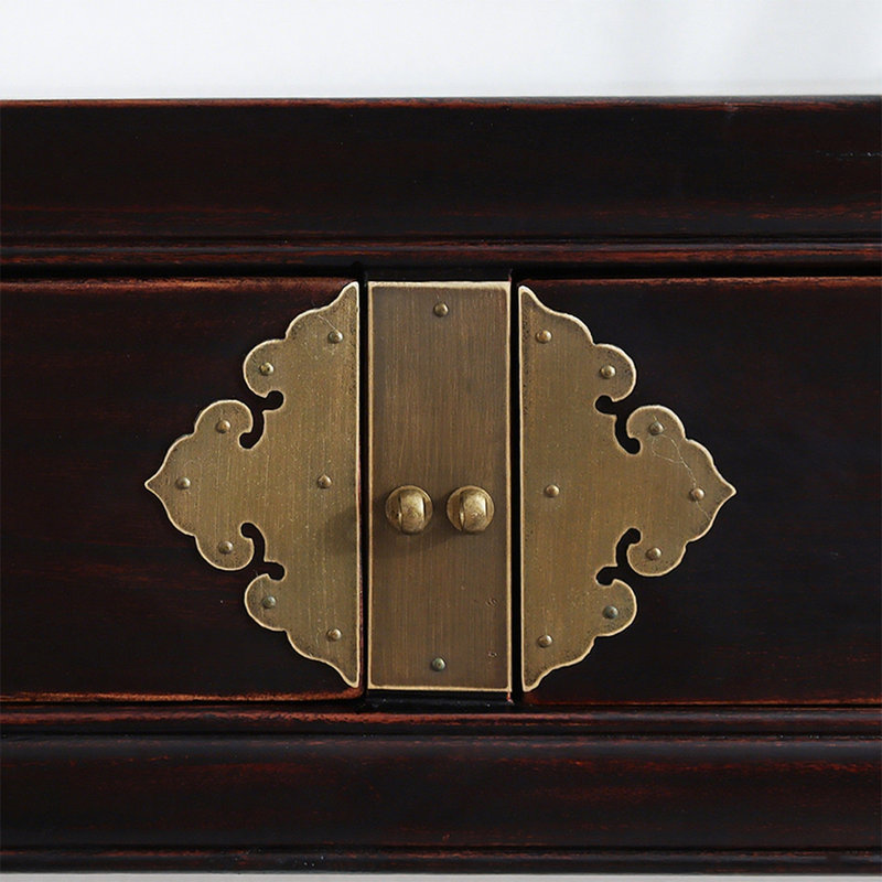 Console rétro classique minimaliste, H 33,46 po x l 59,06 po x P 13,78 po