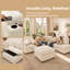 Grand canapé modulaire en L avec lit escamotable, ports USB et rangement, canapé moelleux pour le salon-354578122