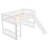 Twin Low Loft Bed with Slide-1344591440
