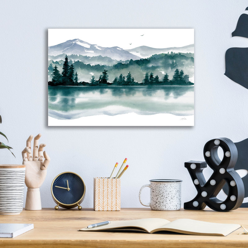 Art mural en verre Northwest 1 'par Katrina Pete, H 12 po x l 16 po x P 0,13 po