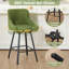 Swivel Counter Stool with Metal Frame-999654550