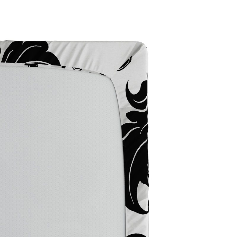 Microfiber Floral Fitted Sheet, Queen Fitted Sheet