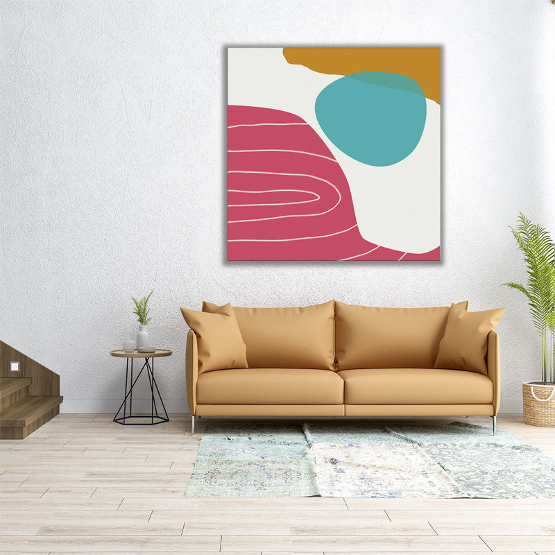 Minimalist Playful 6 - reproduction d'art sur toile, H 40 po x l 40 po