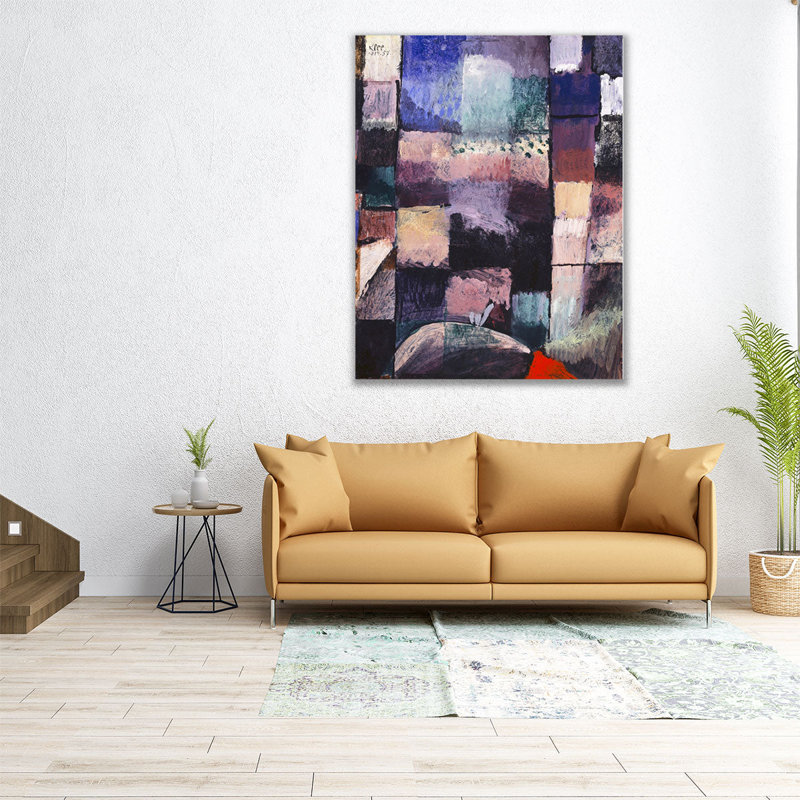 «About A Motif From Hammamet» - reproduction d'art sur toile, H 30 po x l 24 po
