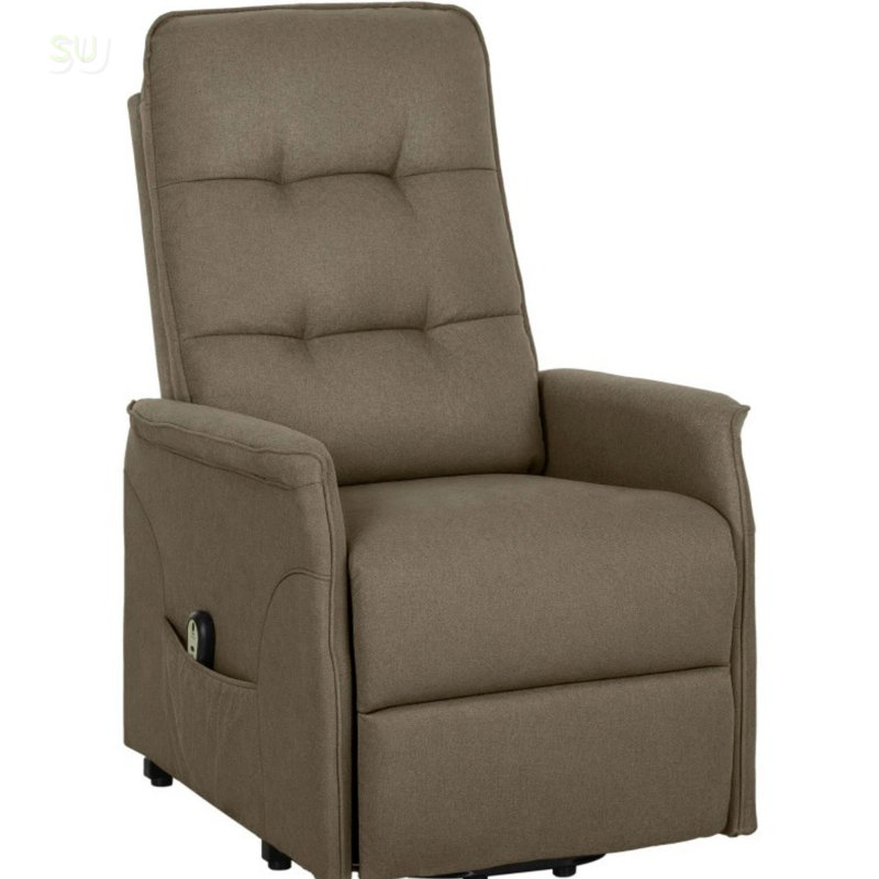 Canapé inclinable confortable en tissu avec télécommande, relevage électrique, poches latérales et assemblage rapide pour une détente facile, fauteuil inclinable