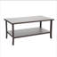 Table basse d'extérieur 37 po x 21 po brun