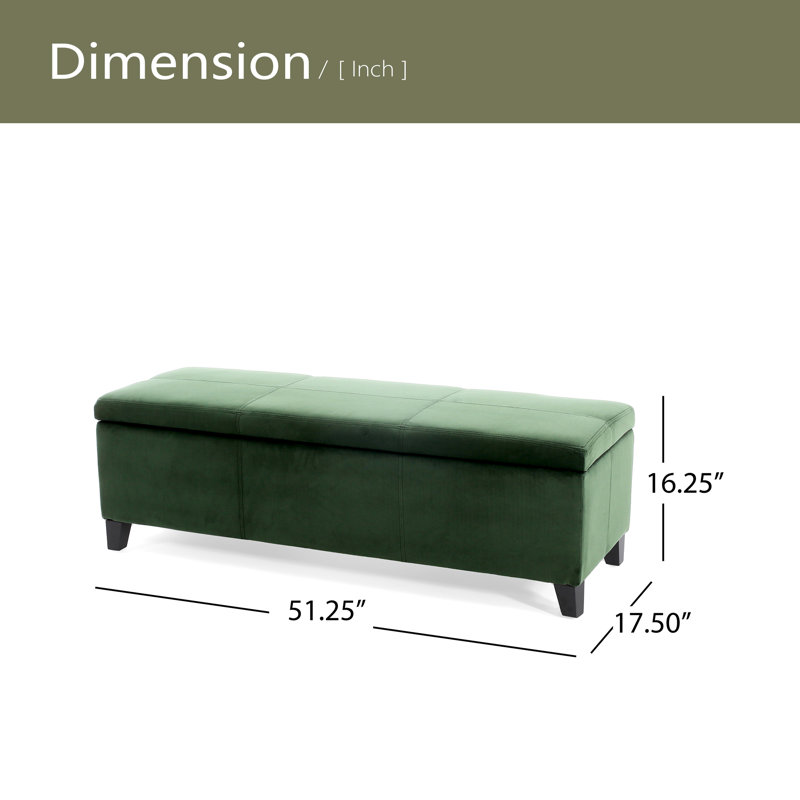 OTTOMAN DE RANGEMENT V2, Vert rétro