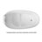 51" x 28" Solid Surface Freestanding Soaking Bathtub-106764584