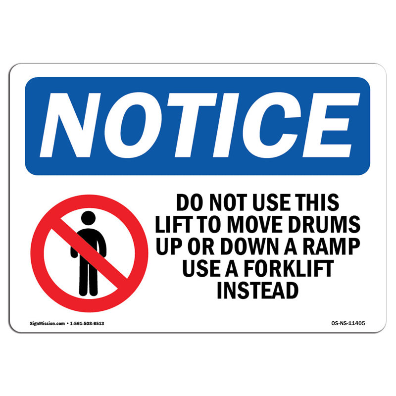 Ne pas utiliser ce panneau «Lift to Move»