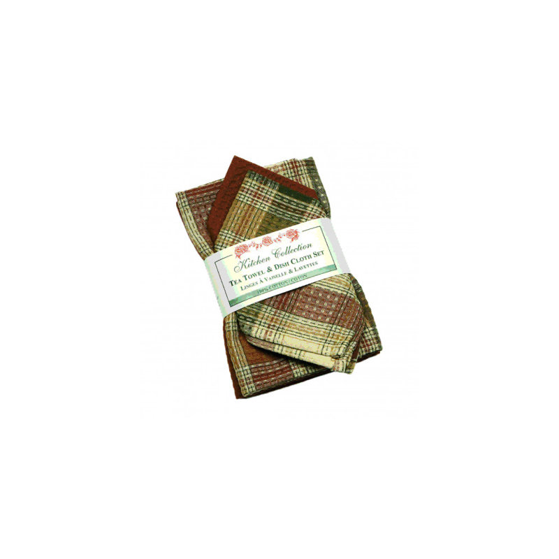Kareshan Cotton Waffle Kitchen Towel Linen Set