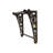 Rustic Lodge Metal Bracket Shelf