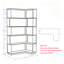 Ensemble de bibliothèque d'angle 90 cm et bibliothèque de 80 cm avec 2 tablettes modulaires en panneau de fibres à densité moyenne gris clair et extensible pour bureau personnel-686305165