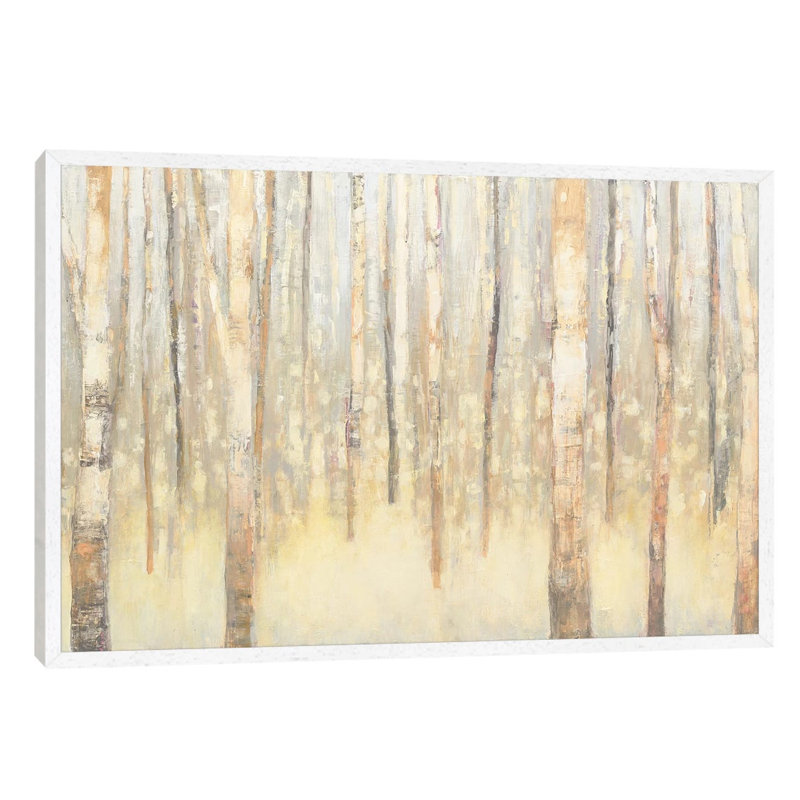 Birches In Winter I by Julia Purinton - Floater Frame Print on Canvas, White Framed, 66.04 cm H x 45.72 cm W