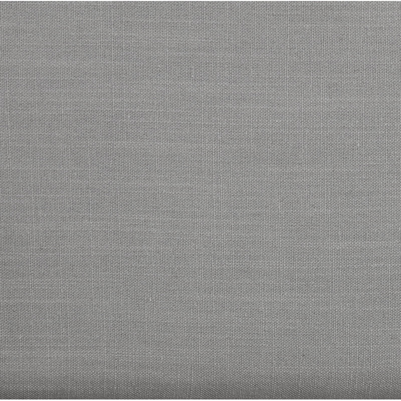 Lit à panneau tapissier Citori, Très grand, Tissu texturé en lin gris