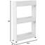 Chariot roulant à 3 niveaux Everyday Home - Organisateur de cuisine ou de salle de bain à espace restreint - Tablettes de rangement coulissantes minces - Mobilier d'organisation et de rangement