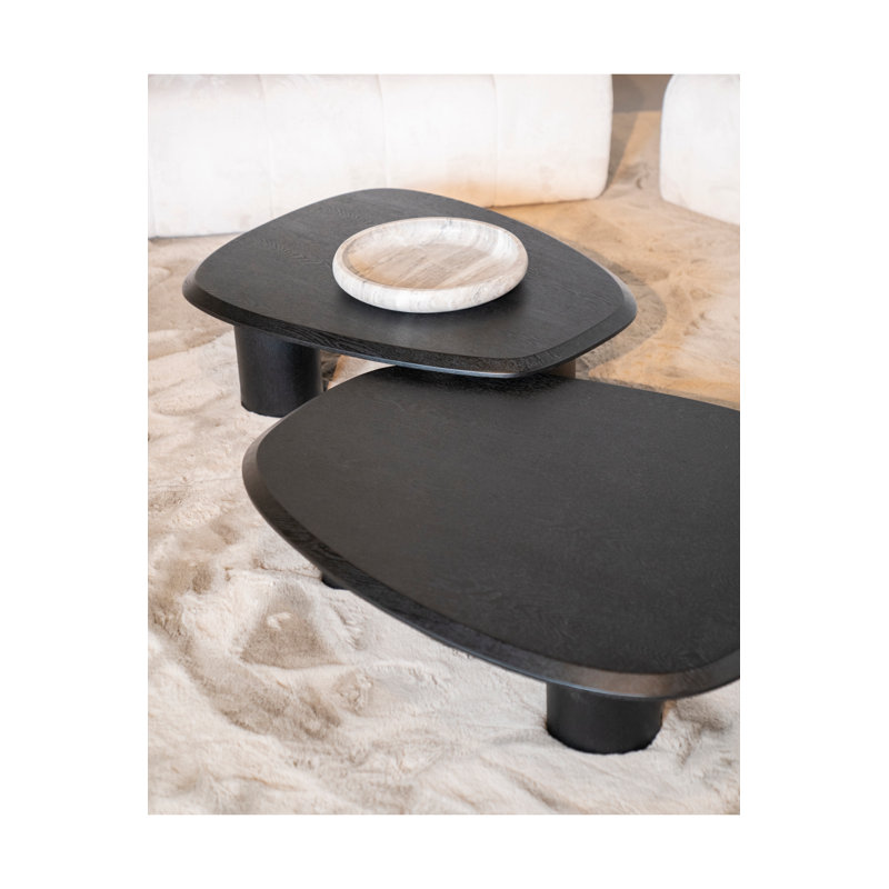 Solid Wood Coffee Table, 13" H x 38" L x 31" W 