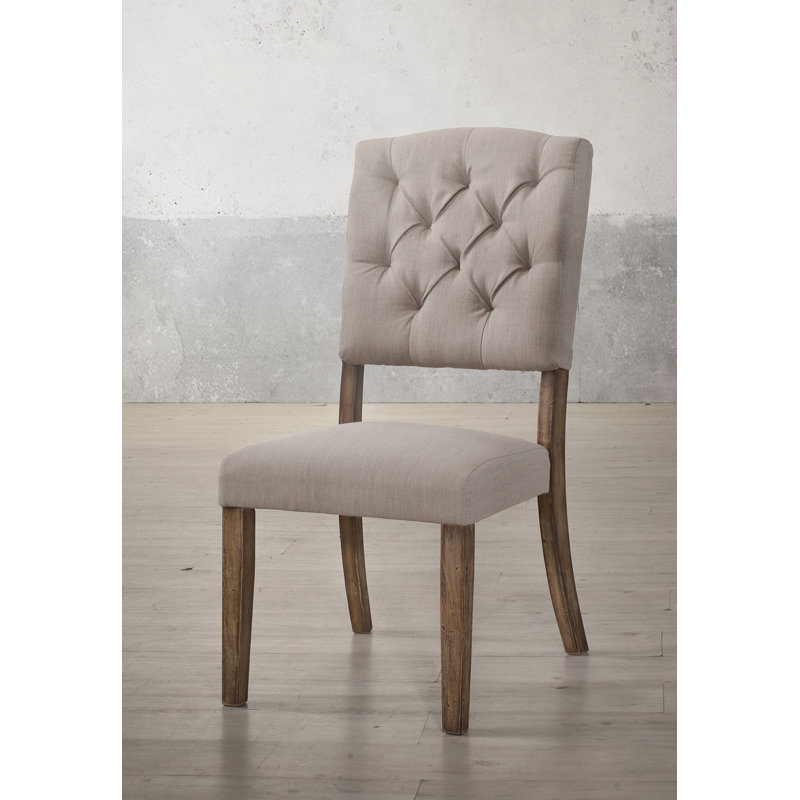Chaise rembourrée (ensemble de 2), Chêne