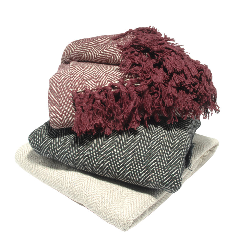 Wiley Throw Blanket, Beige, 229 W x 254cm L