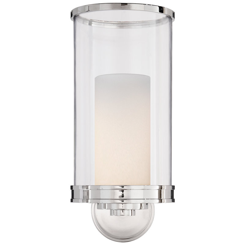 Ralph Lauren 1 Light Armed Sconce, Polished Nickel