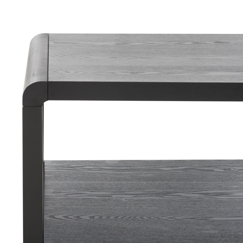 Omara Rectangular Single Coffee Table, Black