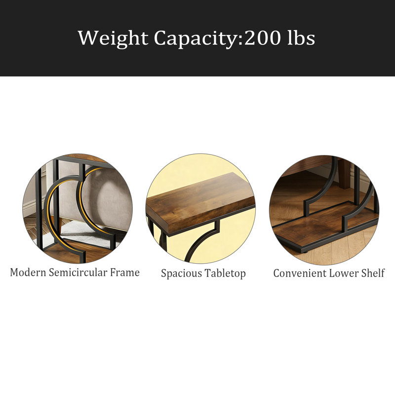 Table compacte de couloir, table de chevet, table de bout